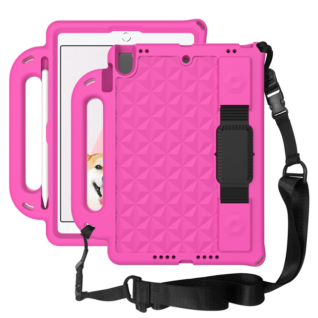 New Design Rugged Cover With Hand Strap Tablet Case For 10.2 Inch